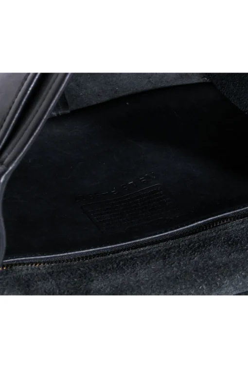 Coach - Willis Black Leather Vintage Messenger Crossbody Bag