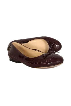 Cole Haan - Maroon Ballet Flats w/ Bow Sz 5.5