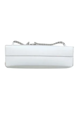 COS - White Leather Rope Drawstring Backpack