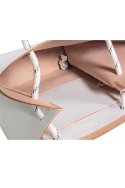 COS - White Leather Rope Drawstring Backpack