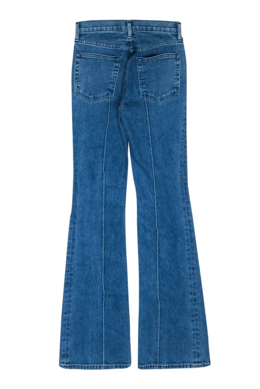 Cotton Citizen - Medium Wash Pintuck Flare Jeans Sz 0