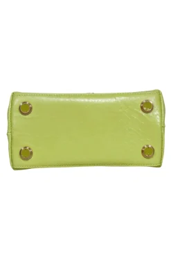 Cult Gaia - Green Snake Skin Textured Crossbody Bag