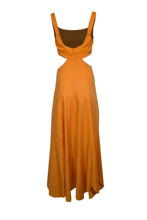 Cult Gaia - Orange Sleeveless Cut-Out Maxi Dress Sz S