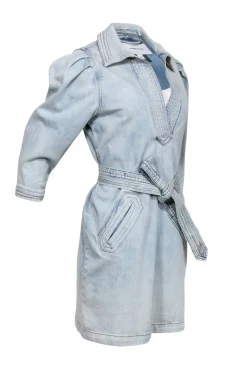 Current/Elliott - Light Wash Denim Dress with Belt Sz 1