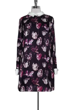 Cynthia Rowley - Floral Purple & White Dress Sz 4