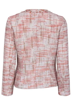 Cynthia Rowley - Pink, Peach, & Cream Tweed Blazer Sz M