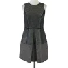 Cynthia Steffe - Black & Grey Metallic Fit & Flare Dress Sz 2