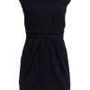 Cynthia Steffe - Black Sheath Dress w/ Chain & Mesh Details Sz 6