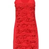 Cynthia Steffe - Coral & Orange Floral Ruffle Dress Sz 4