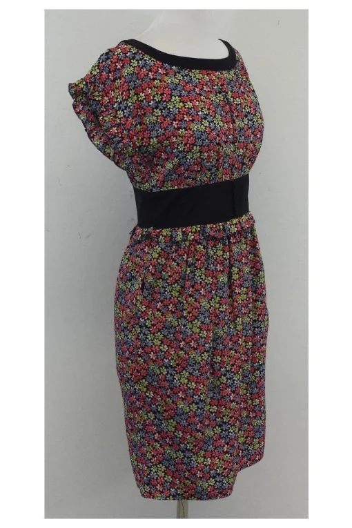 Cynthia Steffe - Mini Floral Short Sleeve Dress Sz 2