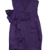 Cynthia Steffe - Purple Spotted Silk Strapless Dress Sz 4