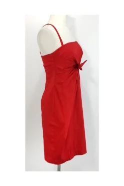 Cynthia Steffe - Red Cotton Blend Dress Sz 2