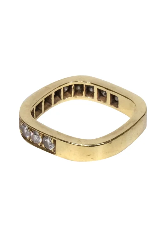 Daven - 18k Gold Rectangular Ring Sz 5