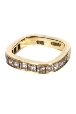 Daven - 18k Gold Rectangular Ring Sz 5