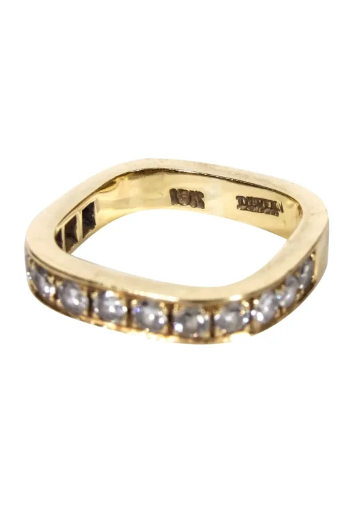 Daven - 18k Gold Rectangular Ring Sz 5