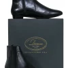 Delman - Black Leather "Wiley" Chelsea Booties Sz 9.5