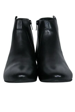 Delman - Black Leather "Wiley" Chelsea Booties Sz 9.5