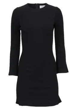Derek Lam - Black Bell Sleeve Dress w/ Ribbed Knit Accents Sz 0