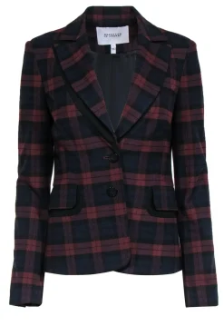Derek Lam 10 Crosby - Ruby Blackwatch Double Button Blazer Sz 4