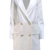 Derek Lam - Ivory Faux Wrap Bodice w/ Tweed Bottom Skirt Sz 8