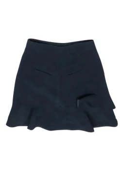 Derek Lam - Navy Ruffled & Tiered Skirt Sz S