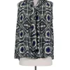 Derek Lam - Patterned Tank w/ Fabric Tie Sz 6