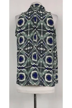 Derek Lam - Patterned Tank w/ Fabric Tie Sz 6