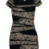 Diane von Furstenberg - Black Ruffle Dress Sz P