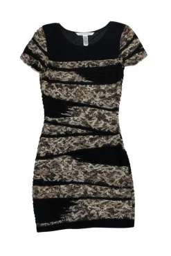 Diane von Furstenberg - Black Ruffle Dress Sz P