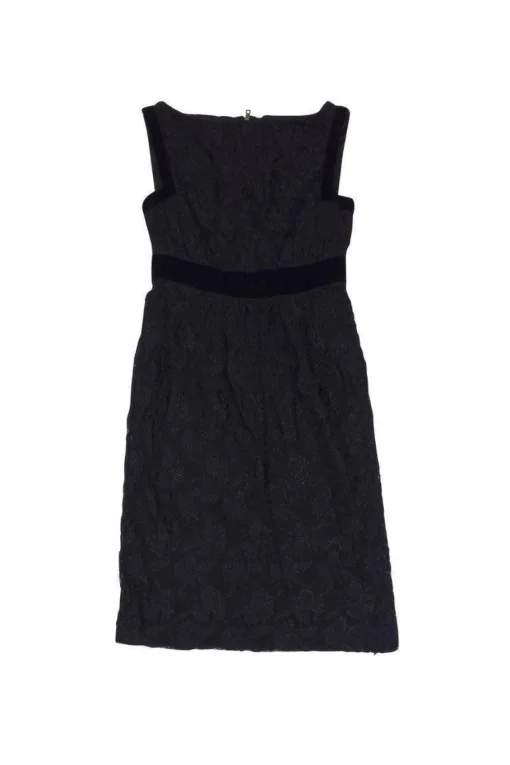 Diane von Furstenberg - Black Floral Mesh Dress Sz 4
