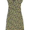 Diane von Furstenberg - Black & Yellow Dress Sz XS