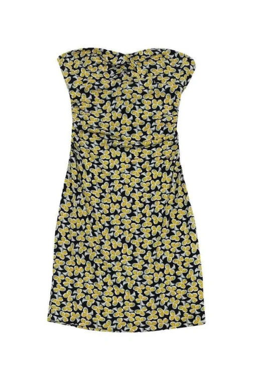 Diane von Furstenberg - Black & Yellow Dress Sz XS