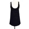 Diane von Furstenberg - Black Ruffle Tank Top Sz M