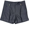 Diane von Furstenberg - Black Wool Pleated Shorts Sz 10