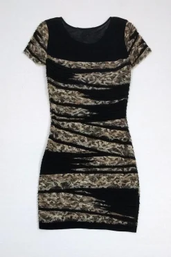 Diane von Furstenberg - Black Ruffle Dress Sz P