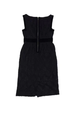 Diane von Furstenberg - Black Floral Mesh Dress Sz 4