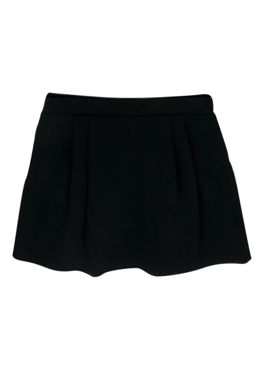 Diane von Furstenberg - Black Pleated Miniskirt Sz 2