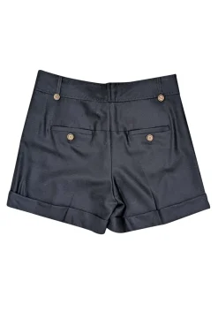 Diane von Furstenberg - Black Wool Pleated Shorts Sz 10