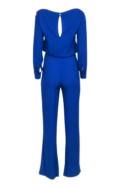 Diane von Furstenberg - Blue Long Sleeve Jumpsuit Sz 0