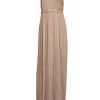 Diane von Furstenberg - Champagne Gold Plisse "Lucielle" One Shoulder Formal Dress Sz 6