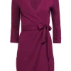 Diane von Furstenberg - Fuchsia Classic Quarter Sleeve Wrap Dress Sz 0
