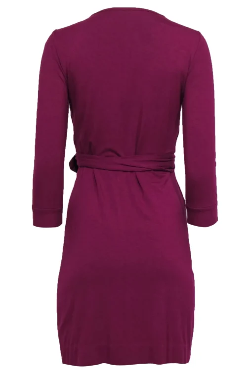 Diane von Furstenberg - Fuchsia Classic Quarter Sleeve Wrap Dress Sz 0