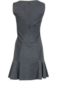 Diane von Furstenberg - Grey Sleeveless Flare Dress Sz 4
