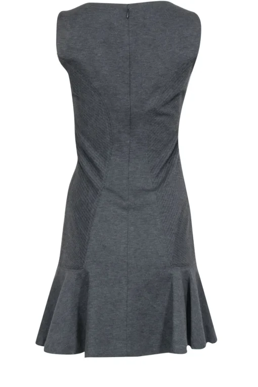 Diane von Furstenberg - Grey Sleeveless Flare Dress Sz 4