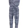 Diane von Furstenberg - Navy & White Jumpsuit Sz 6