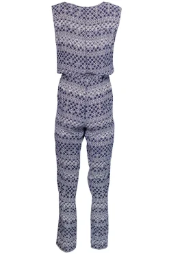 Diane von Furstenberg - Navy & White Jumpsuit Sz 6