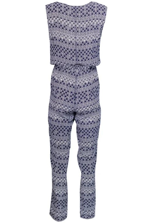 Diane von Furstenberg - Navy & White Jumpsuit Sz 6