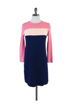 Diane von Furstenberg - Pink, Navy & White Dress Sz XS/P