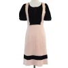 Diane von Furstenberg - Pink & Black Short Sleeve Dress Sz 6