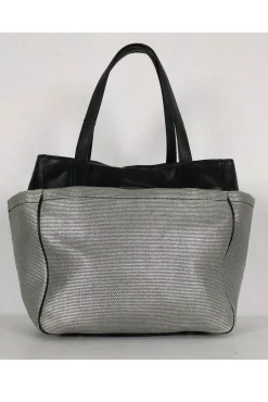 Diane von Furstenberg - Silver & Black Satchel